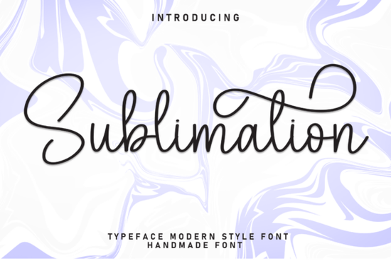 Sublimation Font